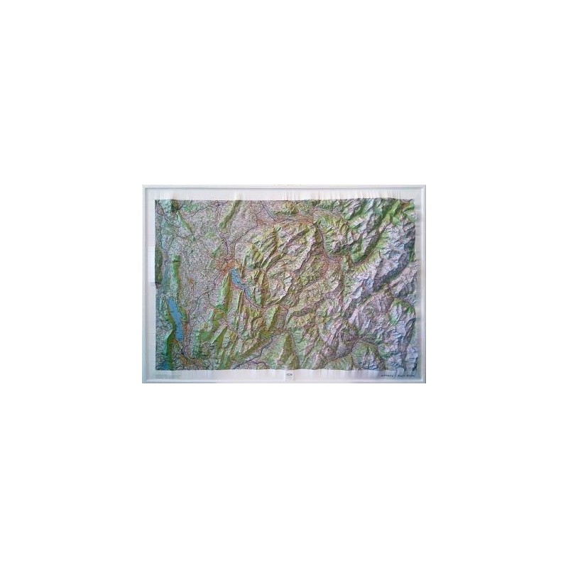 Carte en relief IGN Annecy / Mont-Blanc - 113x80cm