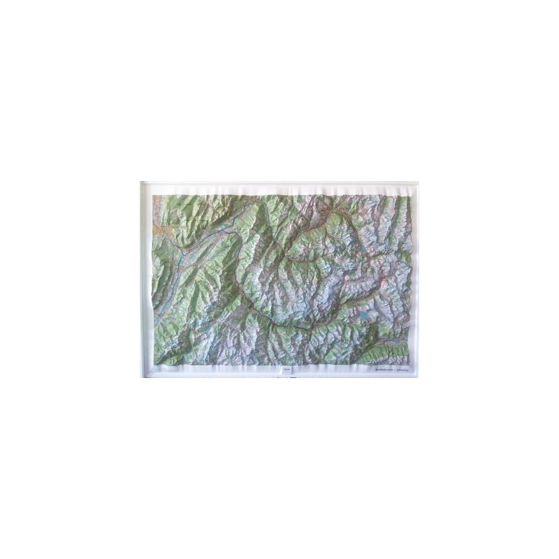 Carte en relief IGN Belledonne / Vanoise - 113x80 cm