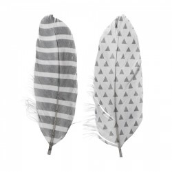 Plumes imprimées x6 - Woodland