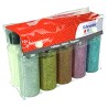 Lot de 10 tubes de paillettes fines 1/128" x40gr
