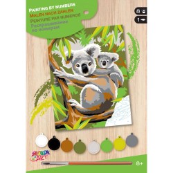 Peinture par numéros 25x30cm - Koalas