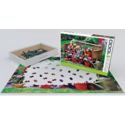 Puzzle 1000 pièces - Banc de jardin