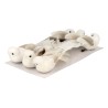 Set oiseaux sur pince x6pcs - Oiseaux blancs