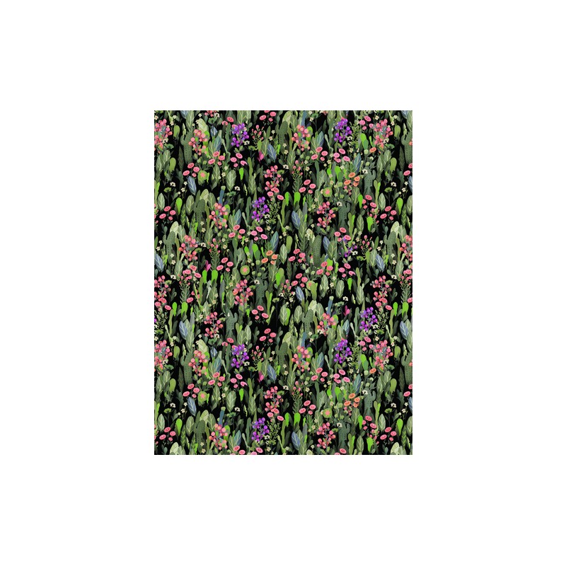 Papier Décoptach n°741Fleurs cactus, feuille 30x40cm