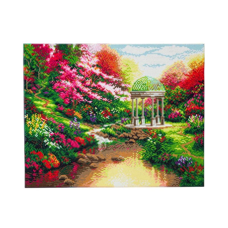 Kit tableau à diamanter Crystal Art 40x50cm - Fontaines de sérénité