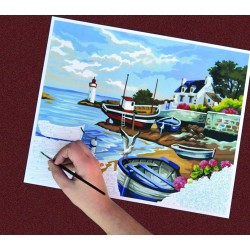 Peinture par numéros 30x40cm - Rivage breton