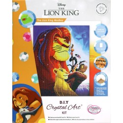 Kit tableau à diamanter Crytal Art Disney 40x50cm - Le Roi Lion