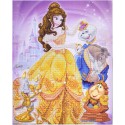 Kit tableau à diamanter Crytal Art Disney 40x50cm - La Belle et la Bête