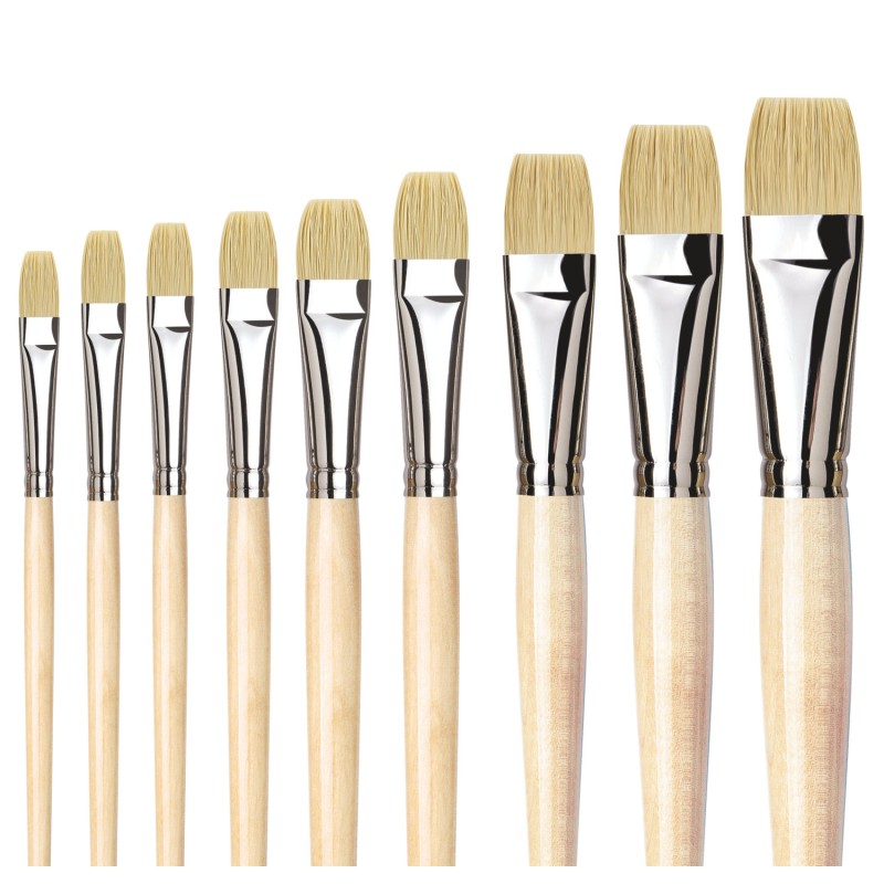 Brosse plate Chunéo en soies synthétiques, série 7129