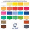 Coffret plastique aquarelle Van Gogh 24 demi-godets
