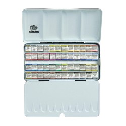 Boîte métal aquarelle extra-fine Horadam Schmincke en 1/2 godets