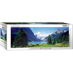 Puzzle 1000 pièces - Panoramique Lac Louise, Rocheuses canadiennes