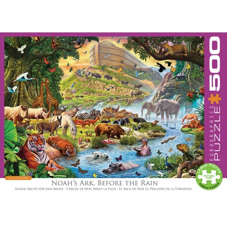 Puzzle 500 pièces - L'Arche de Noé avant la pluie, de Steve Crisp