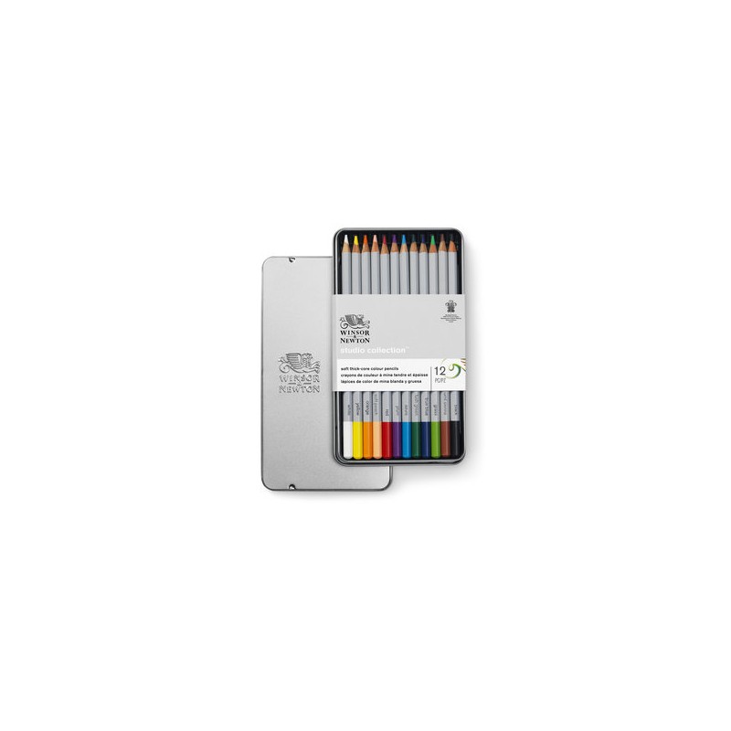 Boîtes de crayons de couleurs permanents Winsor Newton