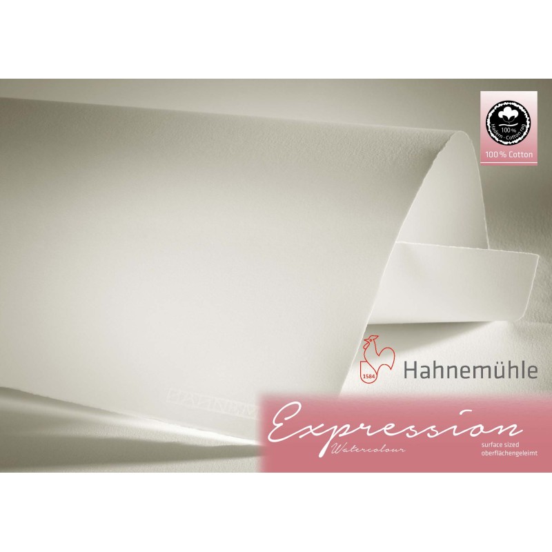 Papier aquarelle 100% coton Expression 300g/m² en feuilles