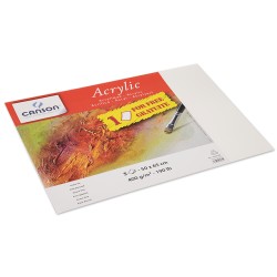 Manipack papier pour acrylique Canson® Acrylic 400g/m², 5 feuilles 50x65 cm