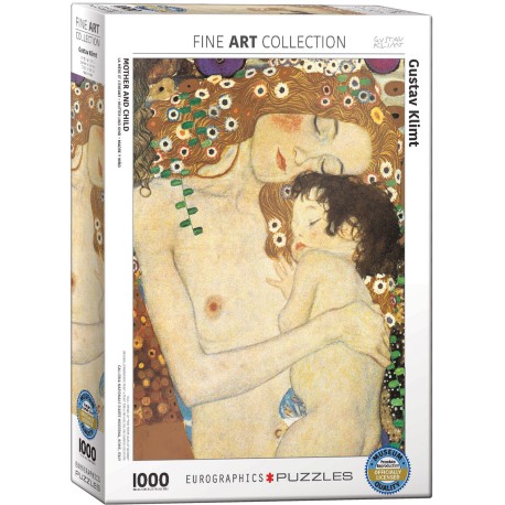 Puzzle 1000 pièces - La mère et l'enfant, de Gustav Klimt