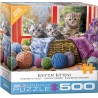 Puzzle 500 pièces - Chatons Au Tricot