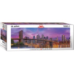 Puzzle 1000 pièces - Panoramique Brooklyn Bridge, New York