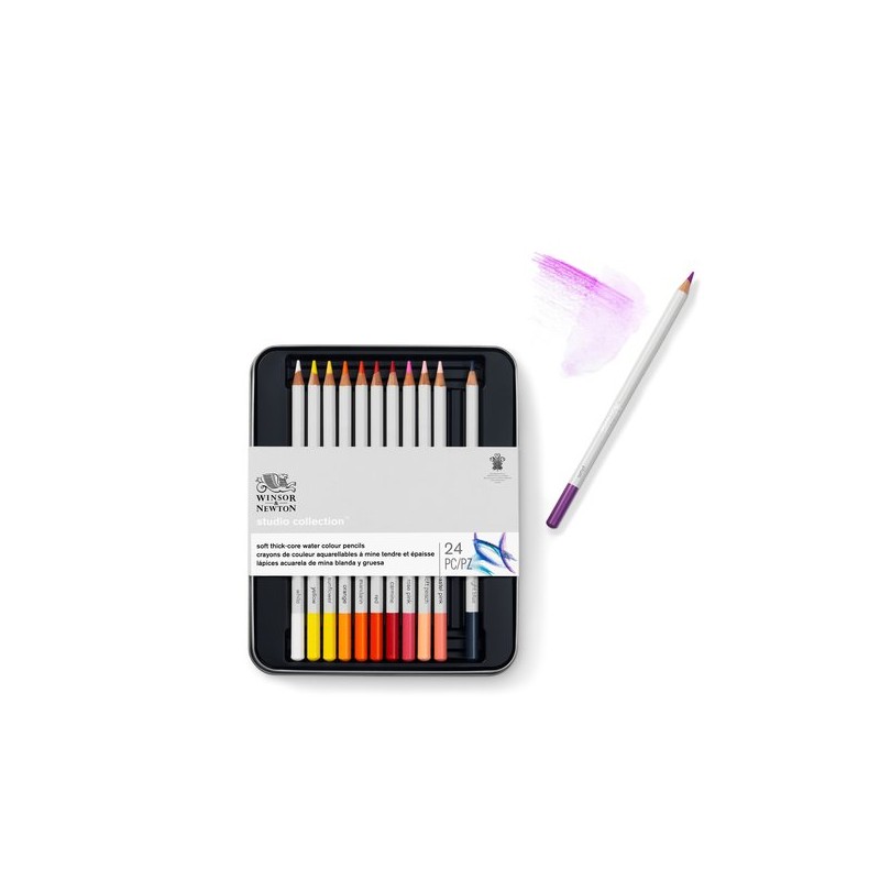 Boîtes de crayons de couleurs aquarellables Winsor Newton