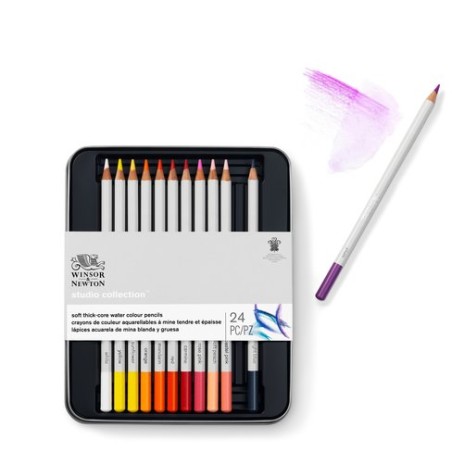 Boîtes de crayons de couleurs aquarellables Winsor Newton