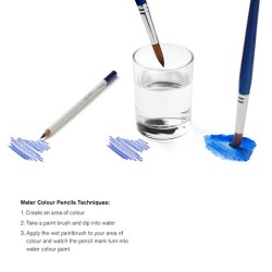 Boîte de crayons de couleurs aquarellables Winsor Newton