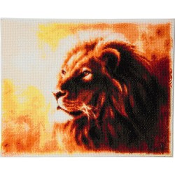 Kit tableau à diamanter Crytal Art 40x50cm - Fier lion