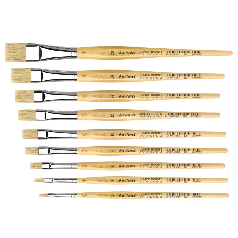 Pinceau plat Junior Borste en soie synthétique, série 329