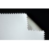 Toile en lin serré moyen enduction blanche 498 g/m²
