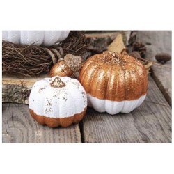 Lot de 3 courges en polystyrène assorties