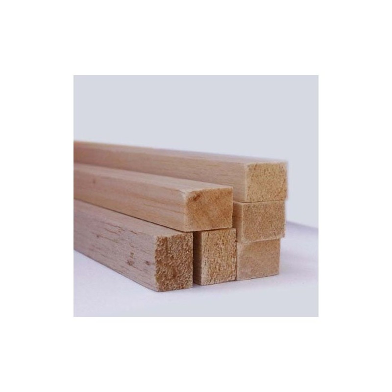 Baguette rectangle en balsa - 100 cm
