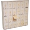 Calendrier de l'Avent carré - 42,5x42,5x8 cm