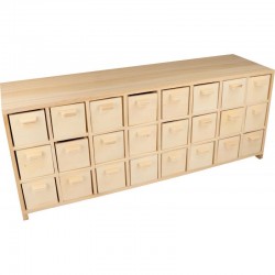 Calendrier de l'Avent Village 24 tiroirs - 44,5x12,5x18cm