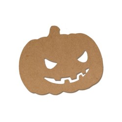 Silhouette MDF à peindre - Halloween citrouille 15cm