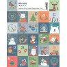 Stickers timbres 2,8x2,8cm x24 pcs - Beary Christmas