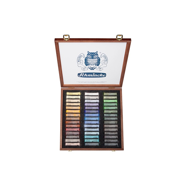 Coffret bois de 45 pastels extra-tendres Schmincke