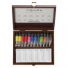 Coffret bois 12 tubes aquarelle extra-fine Sennelier