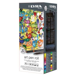 Trousse roller de 24 feutres de coloriage Art Pen