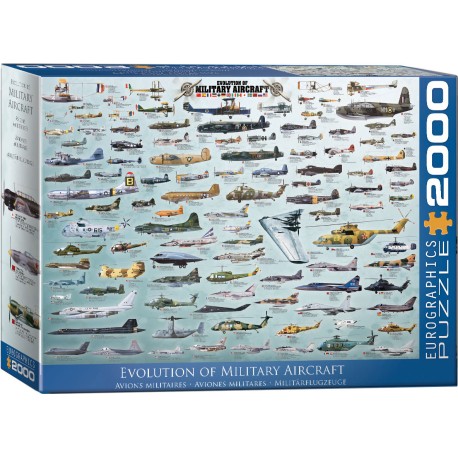 Puzzle 2000 pièces - Avions militaires