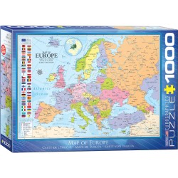 Puzzle 1000 pièces - Carte de l'Europe