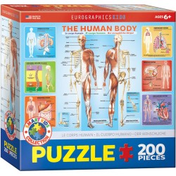 Puzzle 200 pièces - Le corps humain