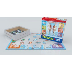 Puzzle 200 pièces - Le corps humain