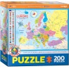 Puzzle 200 pièces - Carte de l'Europe