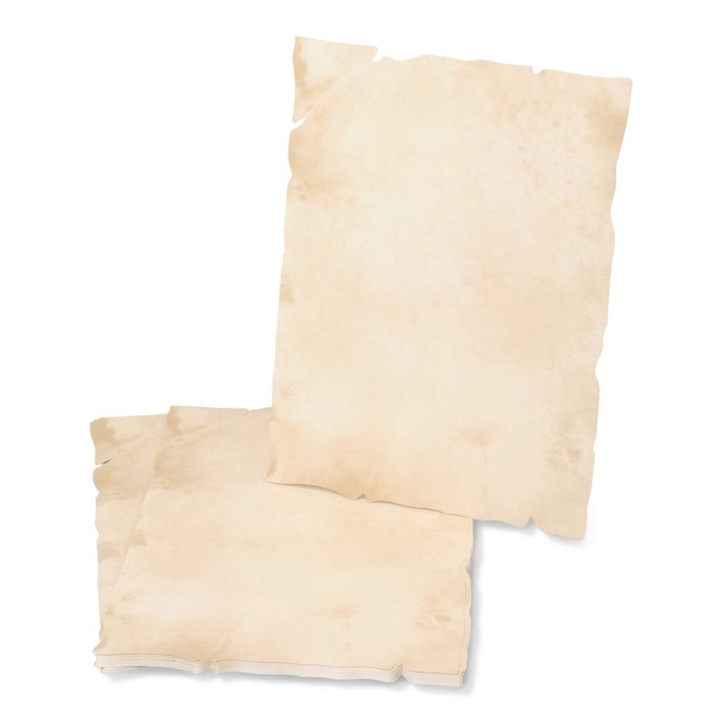Papier antique parchemin imprimable en feuille A5, A4, A3 et A2