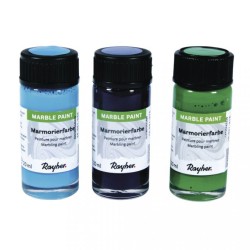 Kit de 24 oeufs à marbrer, tons froids