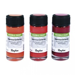 Kit de 24 oeufs à marbrer, tons chauds