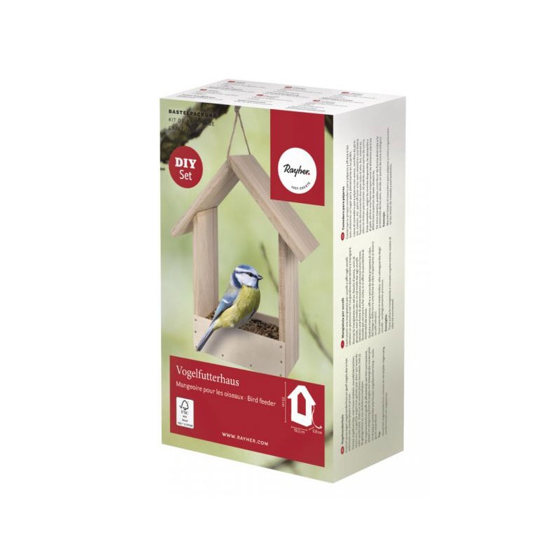 Kit DIY - Mangeoire à oiseaux 25x19,5x9,8cm