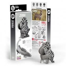 Maquette animal 3D à monter en carton Eugy - Zèbre