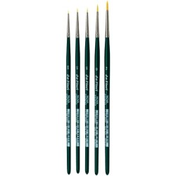 Set pour miniatures de 5 pinceaux Nova en fibres synthétiques