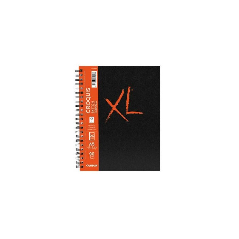 Carnet de croquis XL 90 g/m², feuilles spiralées
